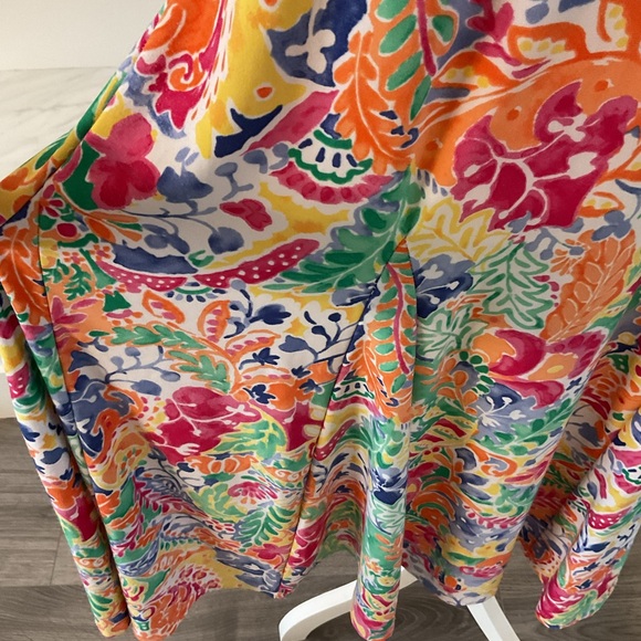 ****Ralph Lauren ****Colourful Floral Fit & Flare Midi Dress - Picture 4 of 8